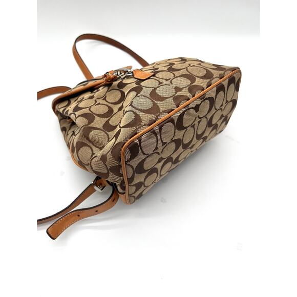 COACH Vintage Y2K Signature Mini Backpack, Brown main image 4